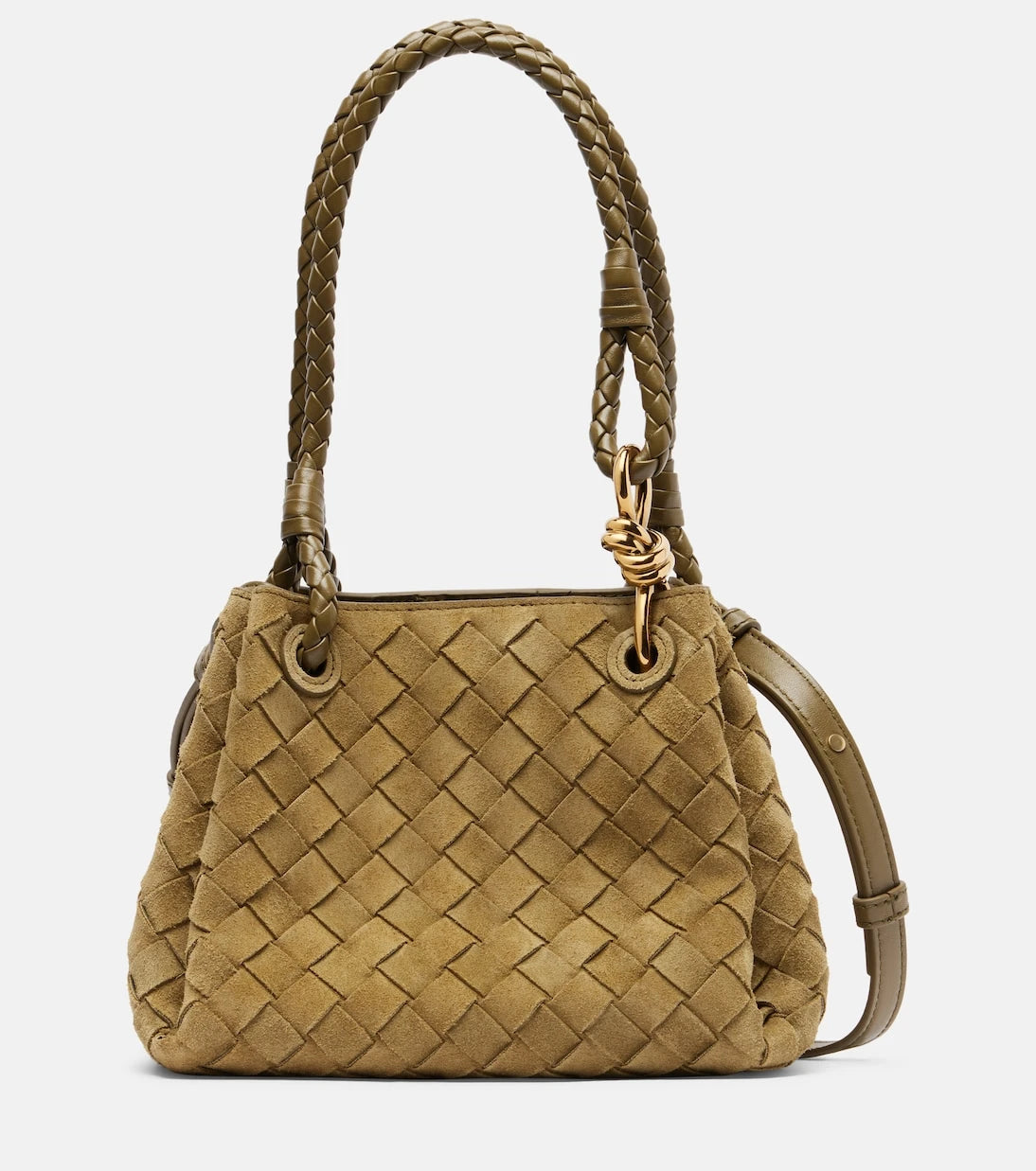 Bottega Veneta - Parachute Small suede shoulder bag