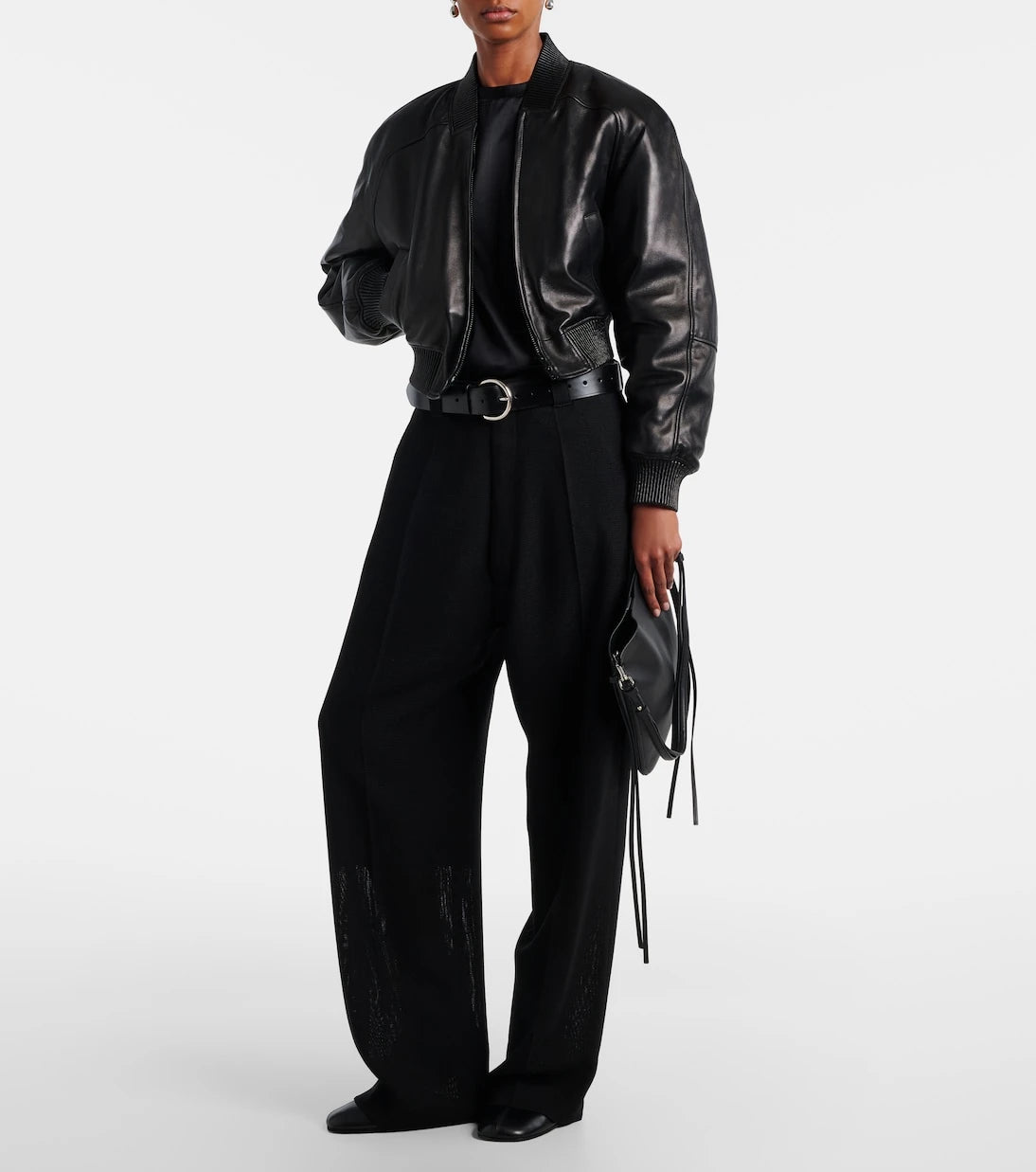 Phoebe Philo - Leather bomber jacket