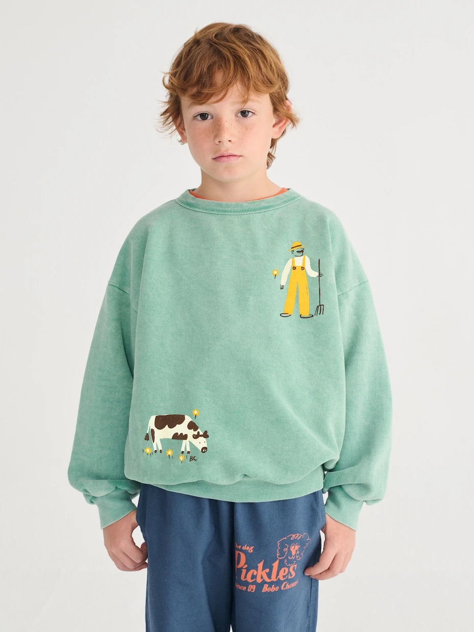 Bobo Choses - Farm Adventure cotton jersey sweatshirt