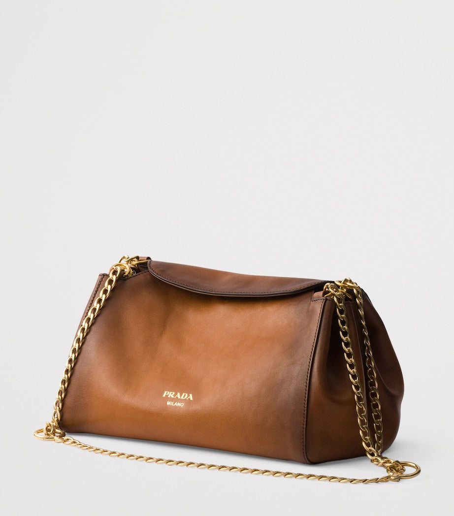 Prada Small Leather Tumulte Shoulder Bag