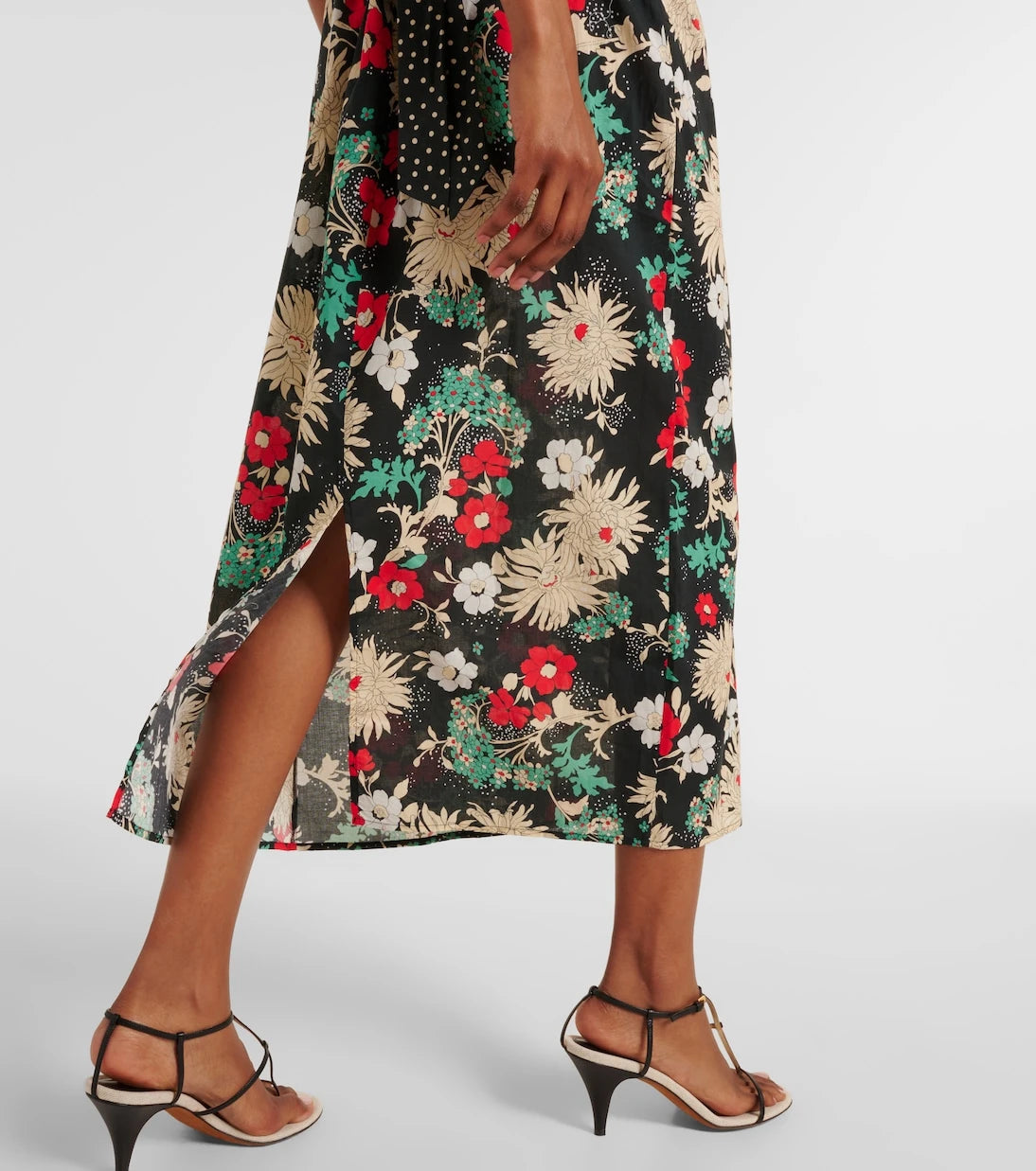 Rixo - Carey floral cotton midi dress