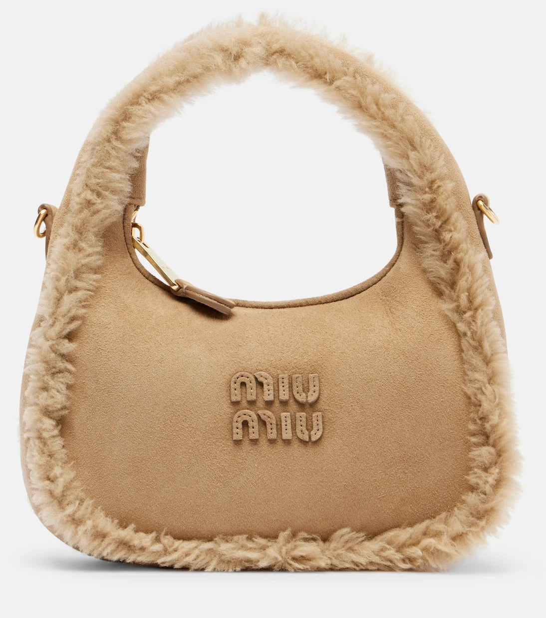 Miu Miu - Wander suede top-handle bag
