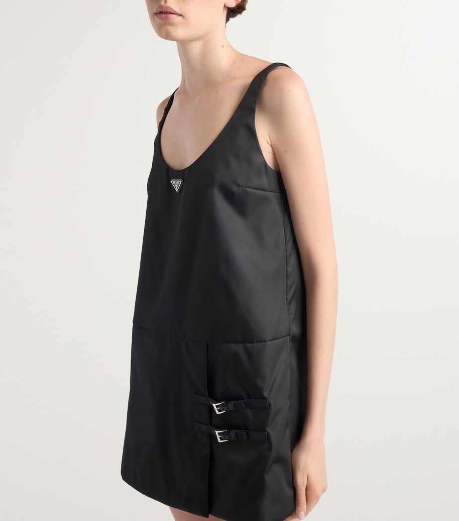 Prada Black Re-Nylon Mini Dress