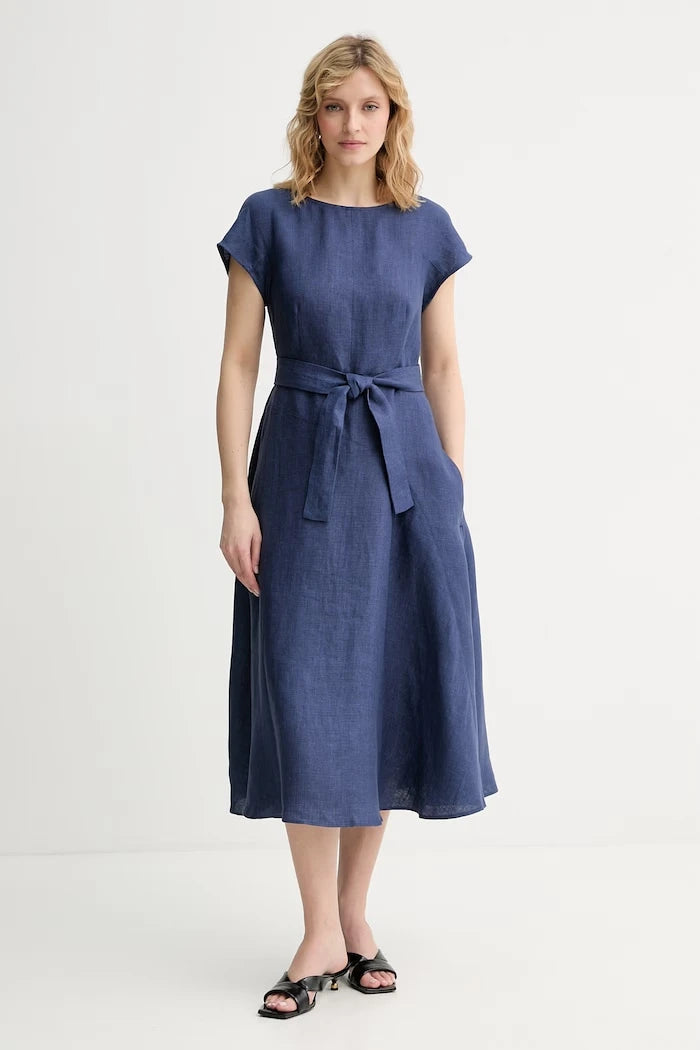 Weekend Max Mara рокля от лен ESORDIO