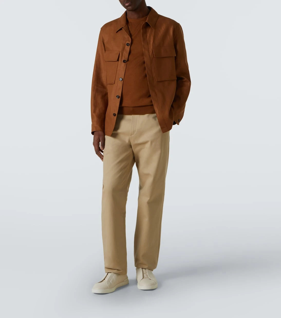 Zegna - كنزة من الكشمير والحرير