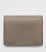 Grey Small Leather Bifold Wallet