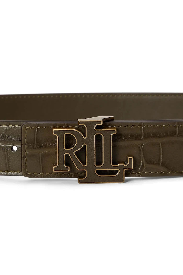 Lauren Ralph Lauren çift taraflı kadın deri kemer