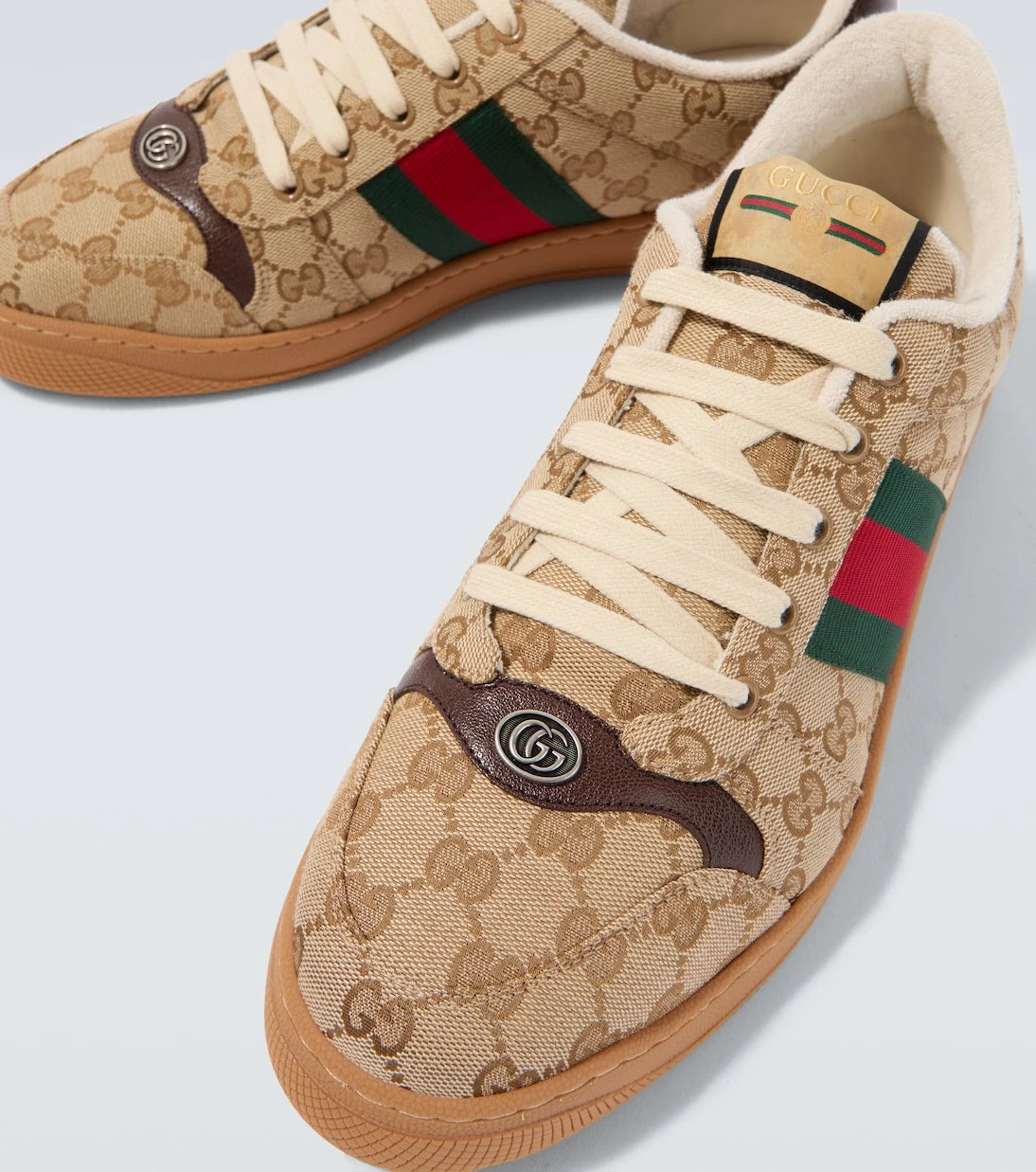 Gucci - حذاء سنيكرز سكرينر GG كانفاس