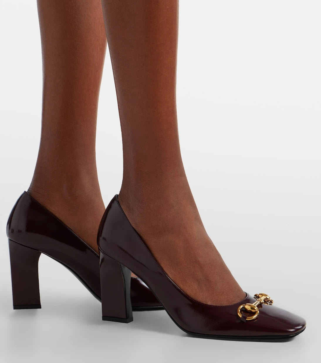 Gucci - Signora 85 Horsebit leather pumps