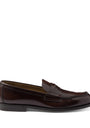Brushed Leather Loafers