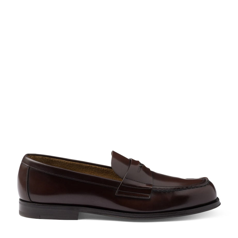 Brushed Leather Loafers