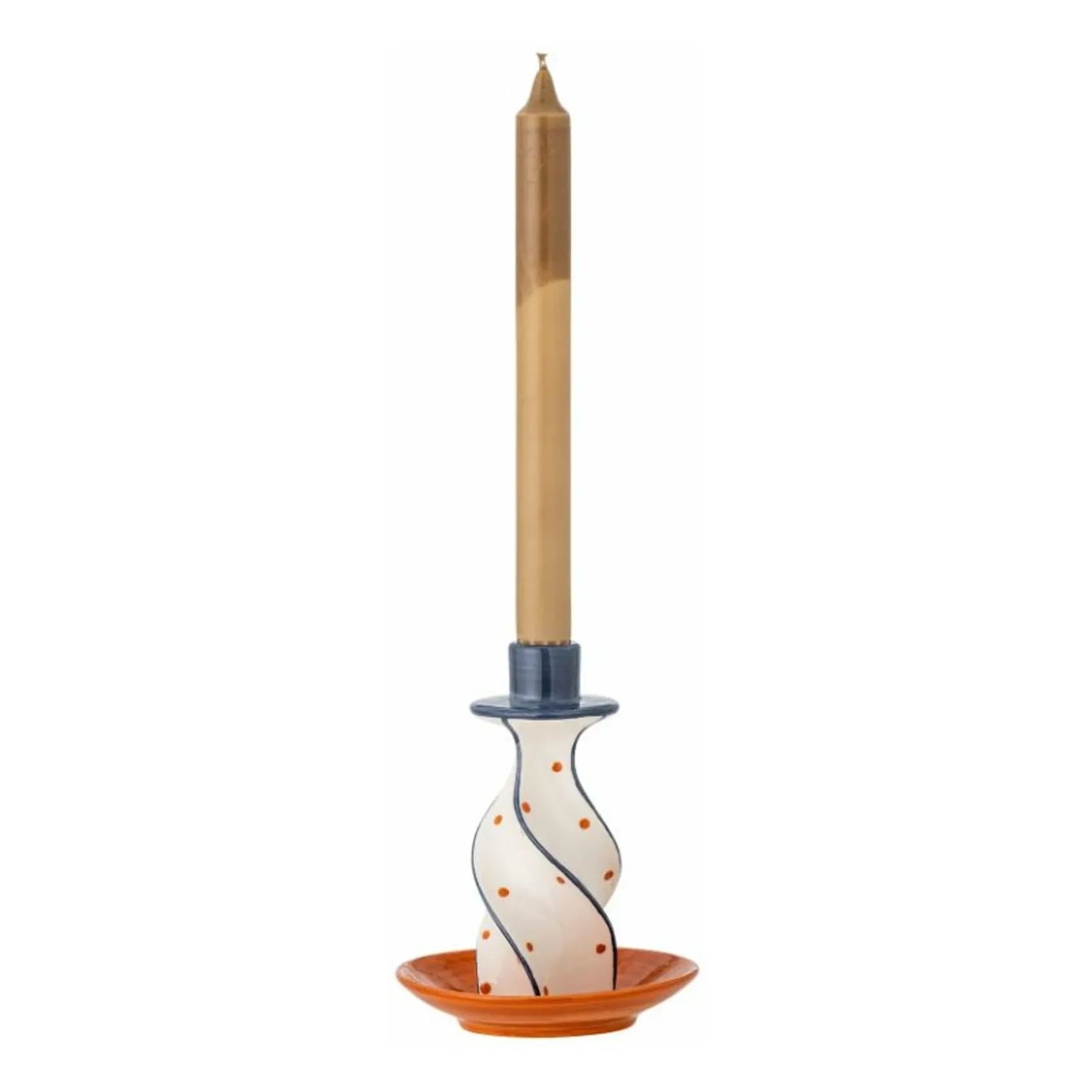 Bloomingville - Kairi stoneware candlestick | Ivory