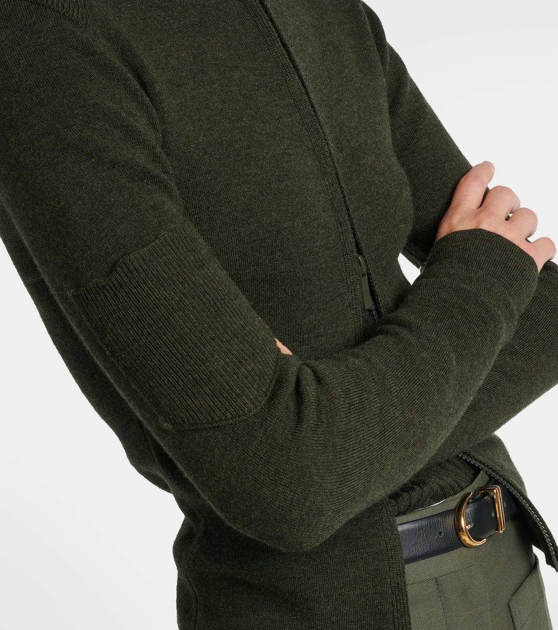 Victoria Beckham - Wool-blend zip-up sweater