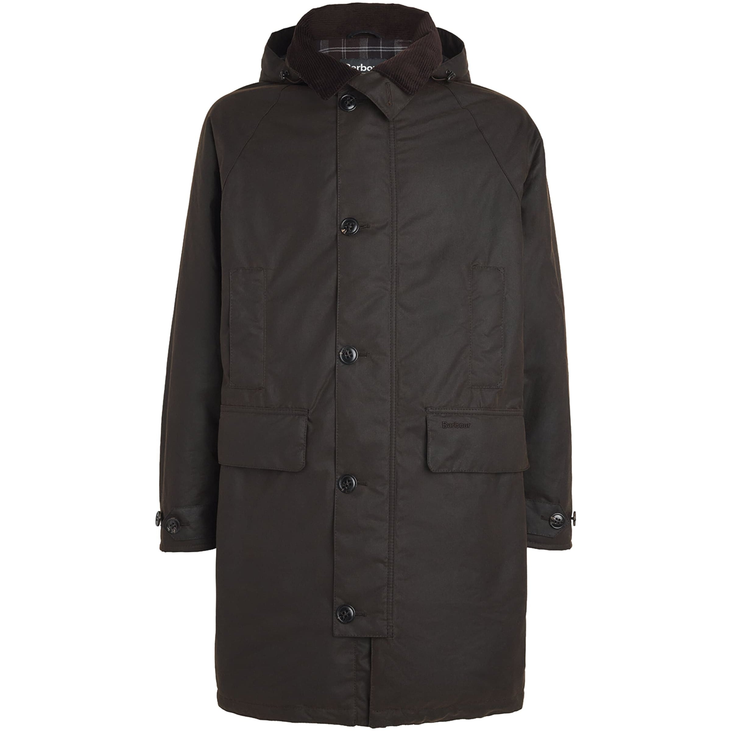 Barbour Brown Waxed Water-Resistant Beaudale Trench Coat