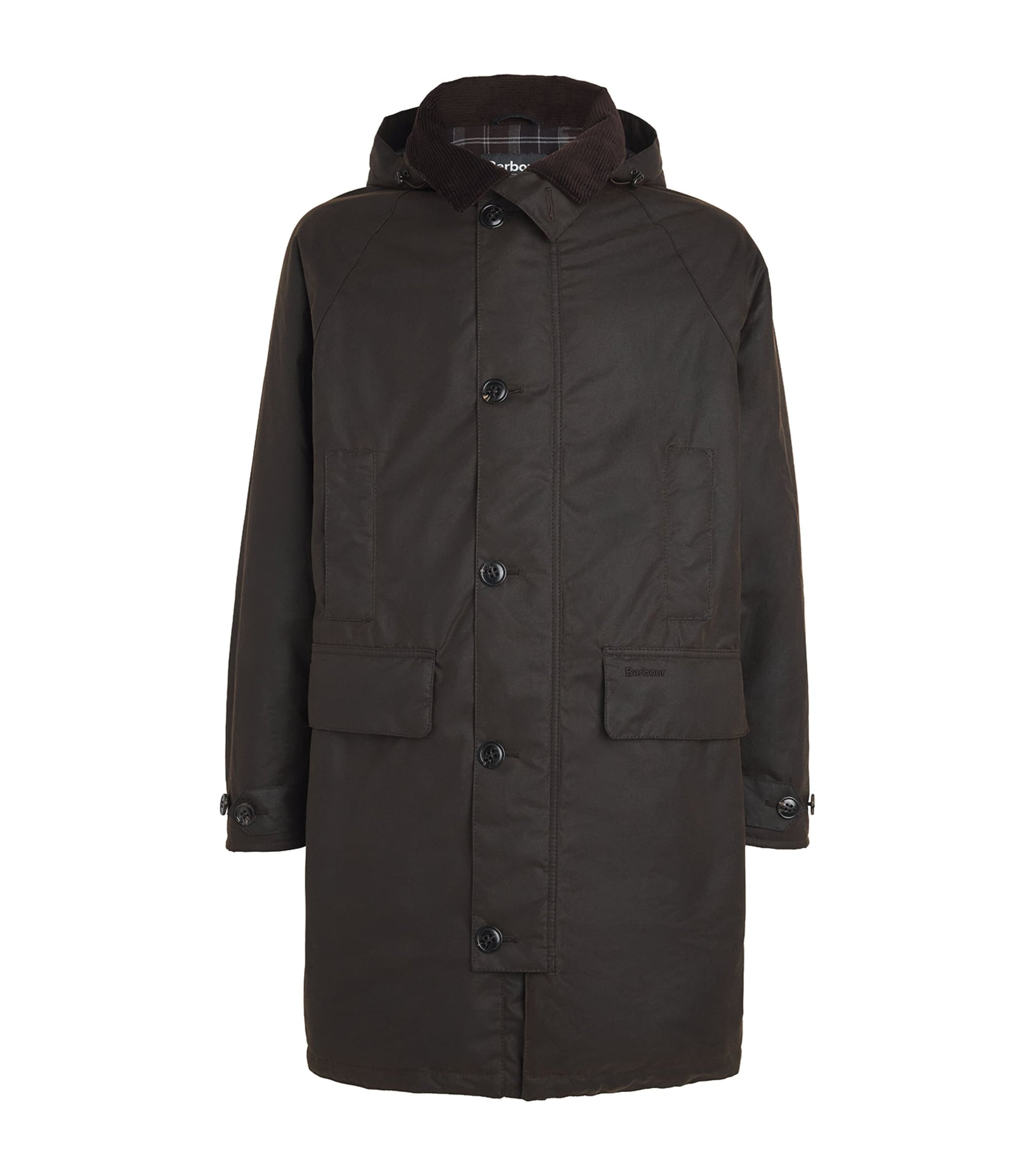 Barbour Brown Waxed Water-Resistant Beaudale Trench Coat