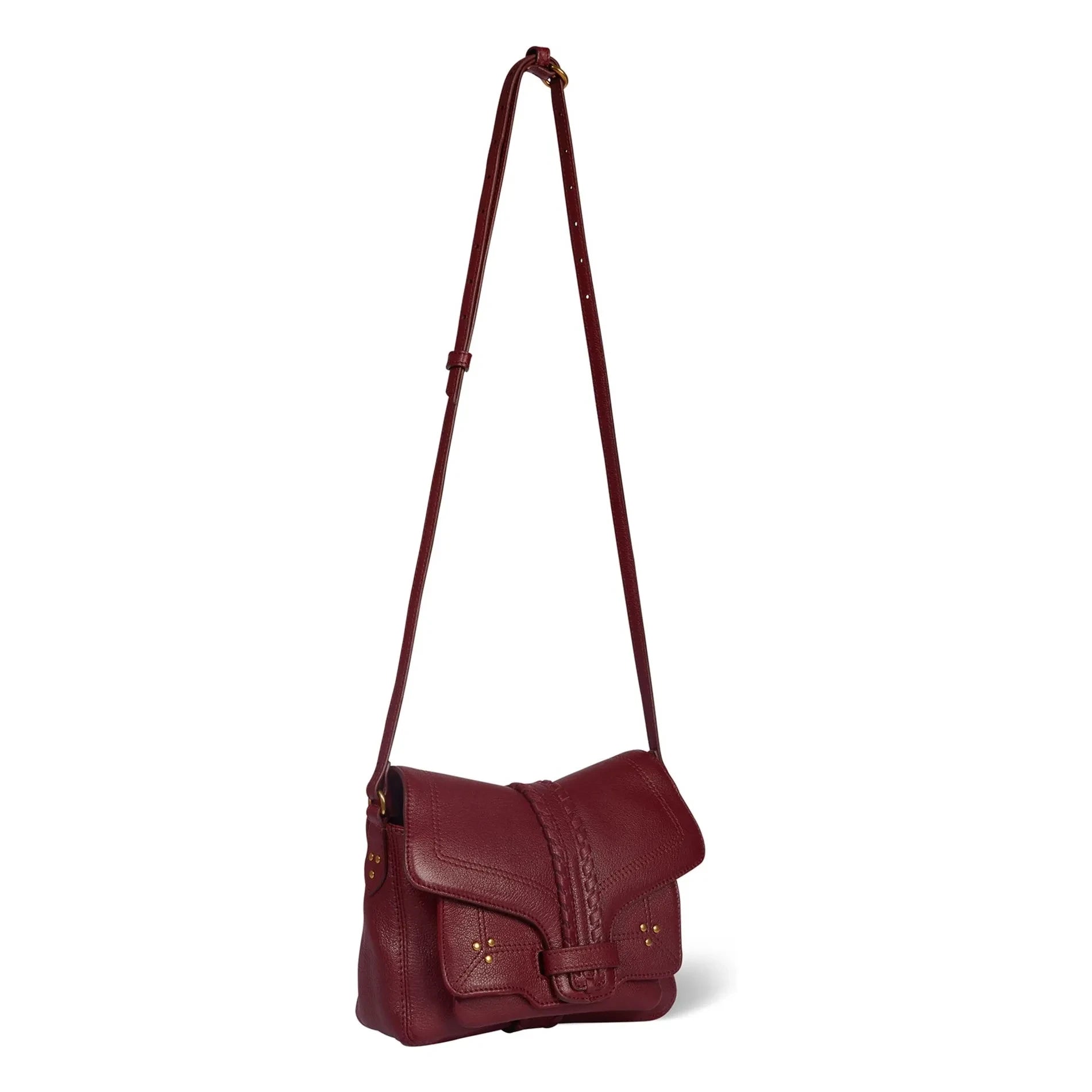 Jérôme Dreyfuss - Harry S Bag Chèvre Grainé | Dark red