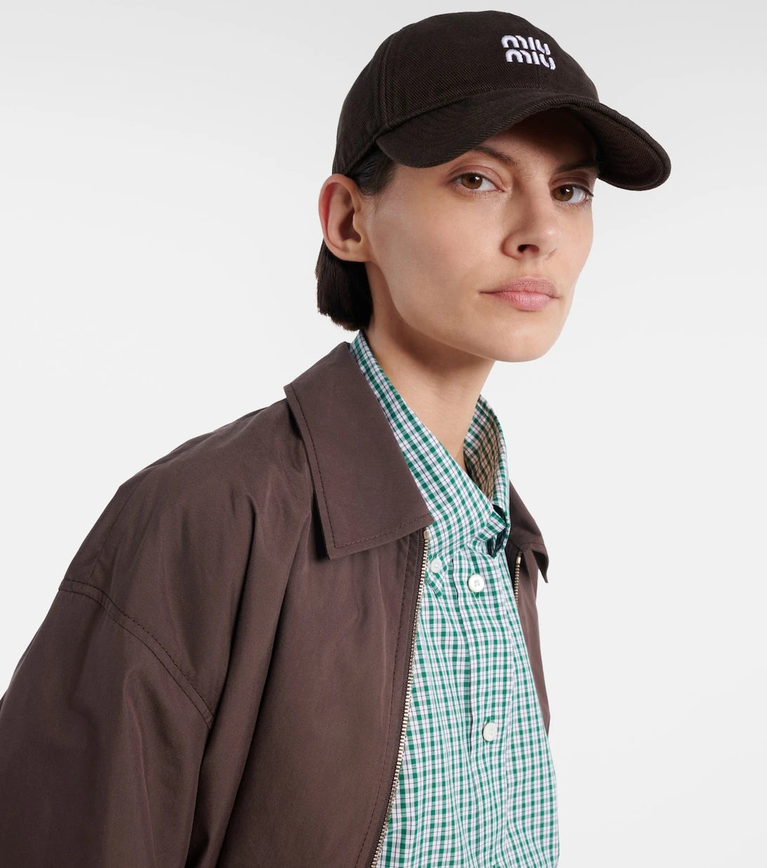 Miu Miu - Logo cotton baseball cap