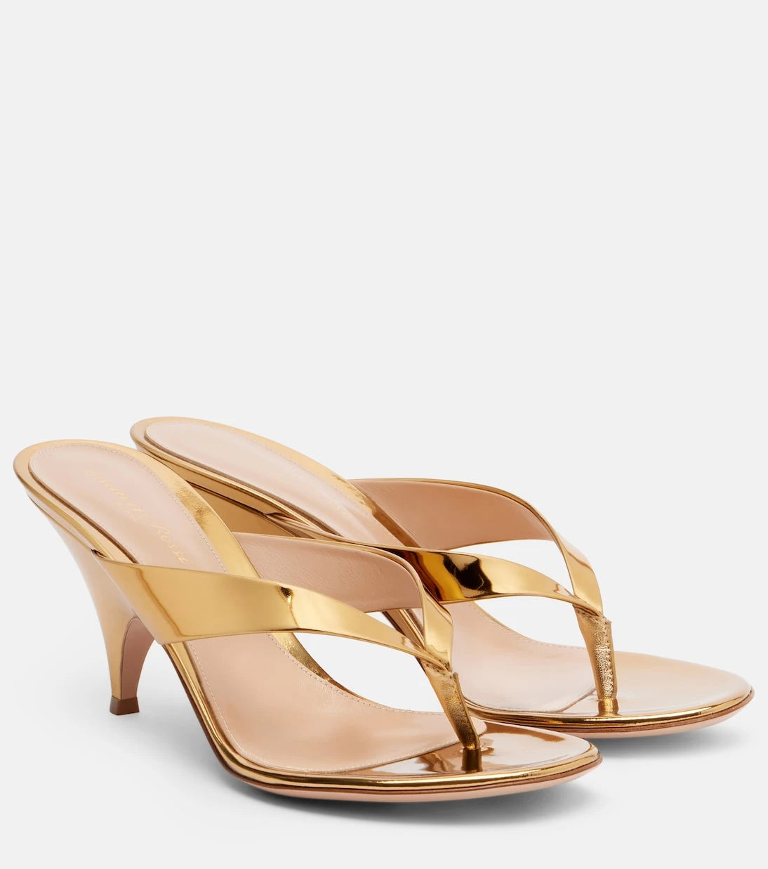 Gianvito Rossi - Sofia metallic leather mules