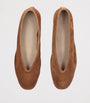 Le Monde Beryl Brown Suede Luna Ballet Flats