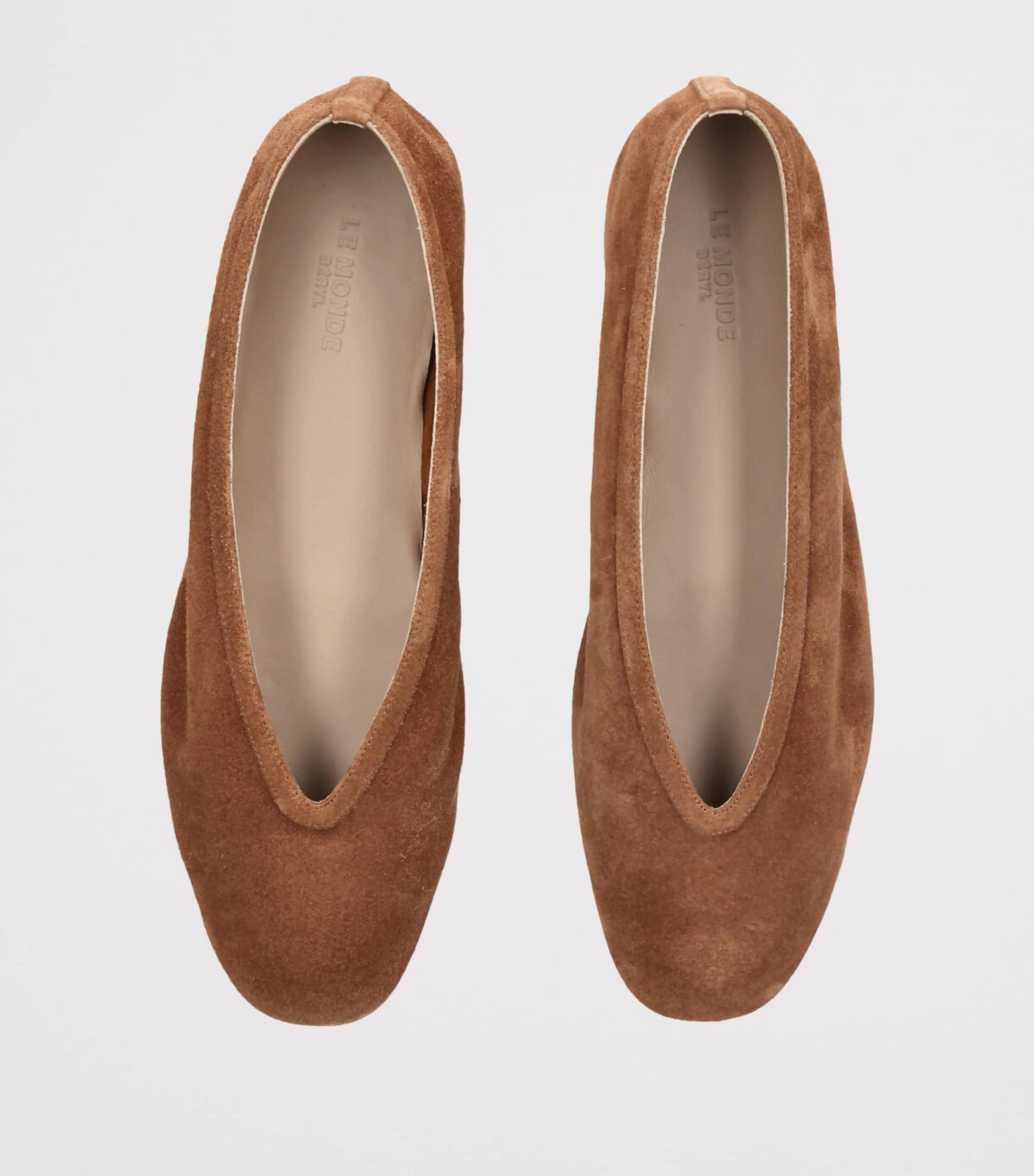 Le Monde Beryl Brown Suede Luna Ballet Flats