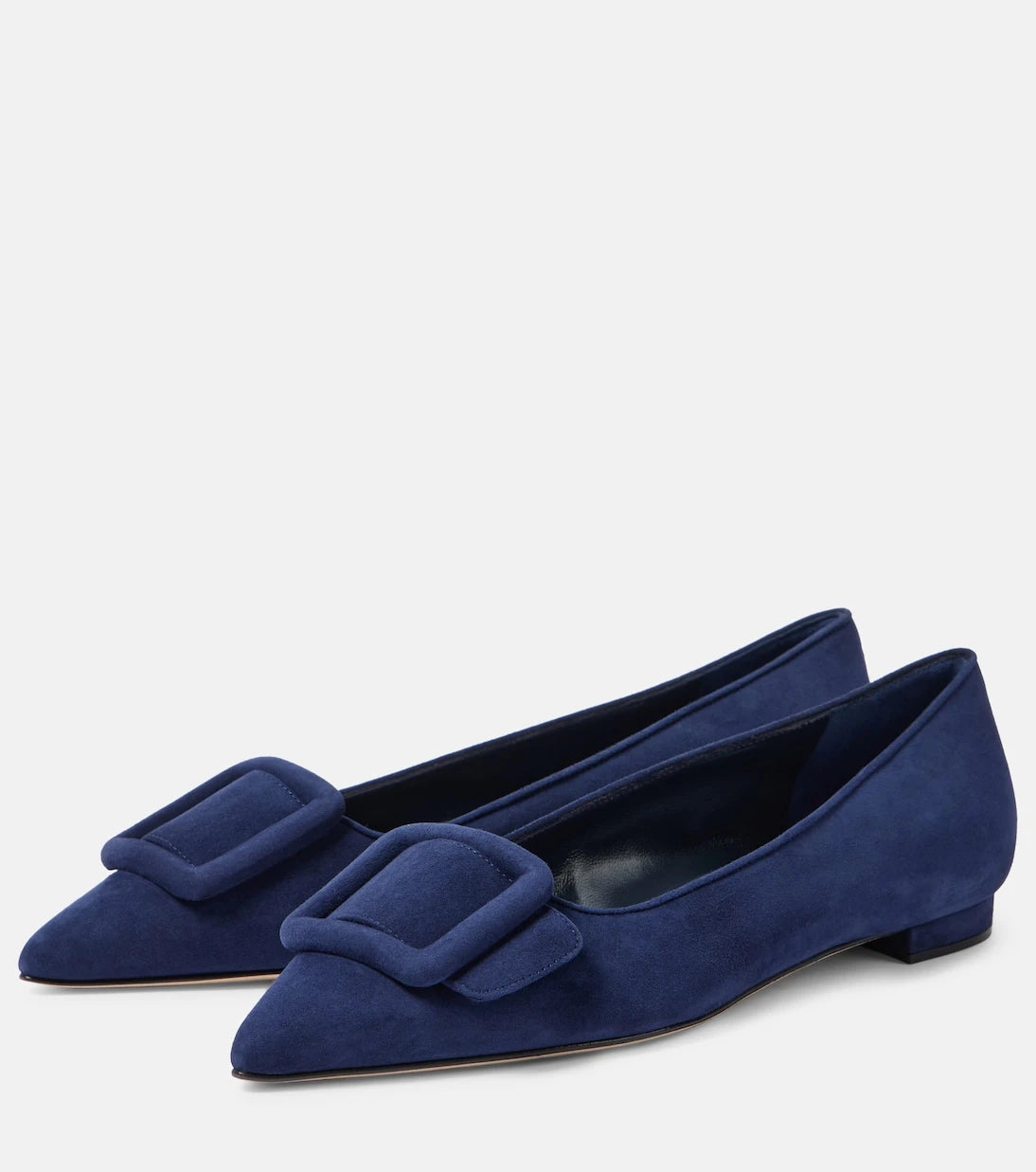 Manolo Blahnik - Maysale suede ballet flats