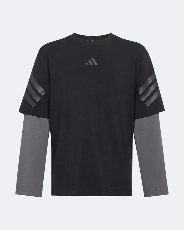 Adidas блуза с дълги ръкави за деца от памук с еластан