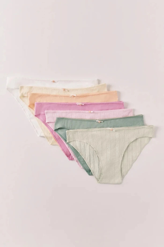 women'secret pamuklu ve elastanlı kadın bikini 7'li