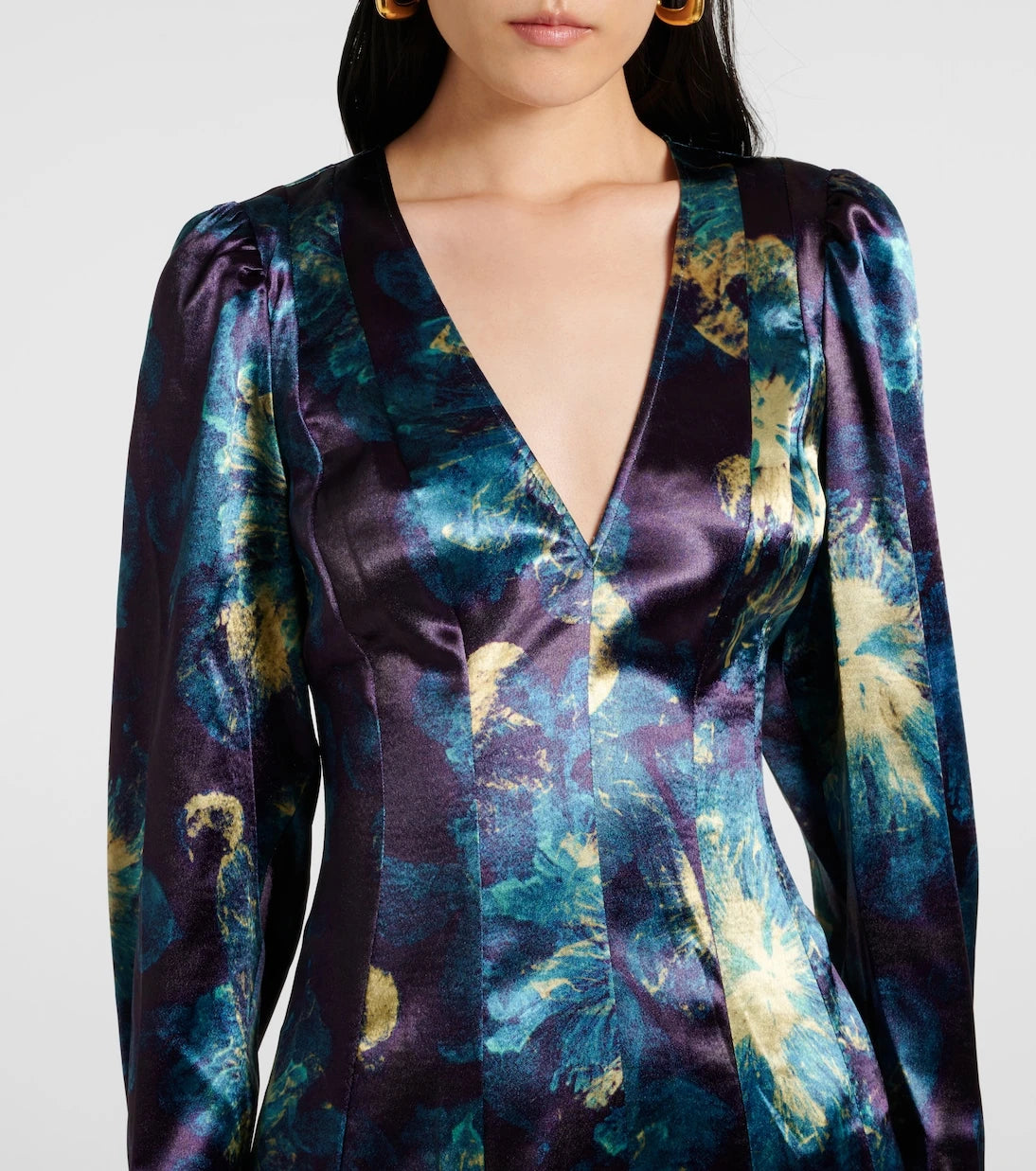 Ulla Johnson - Azrou floral satin midi dress