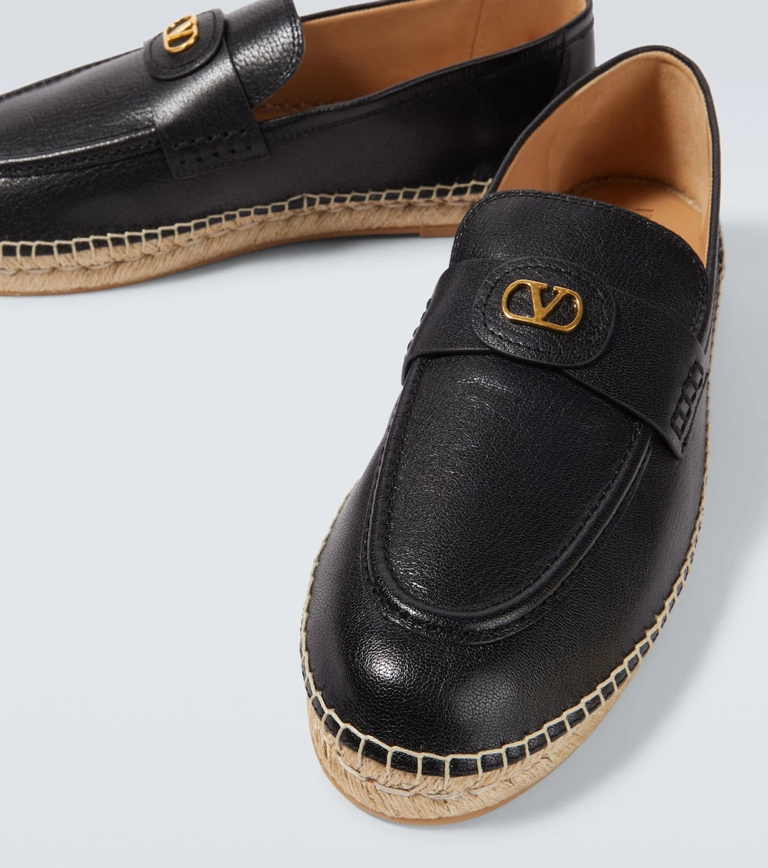 Valentino Garavani - VLogo leather espadrilles