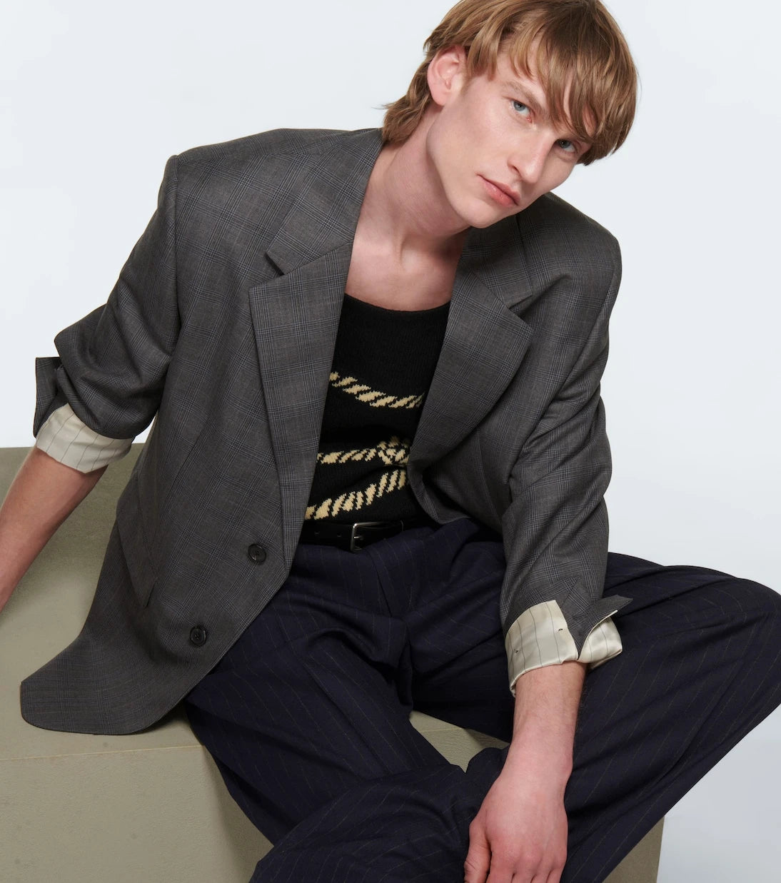 Prada - Pinstriped wool pants