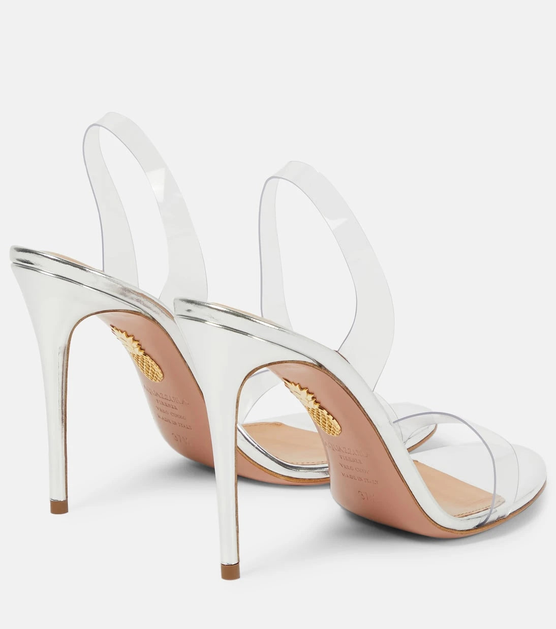 Aquazzura - So Nude 105 PVC sandals