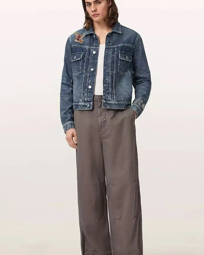 AllSaints Erkek Keten Pantolon ECHO