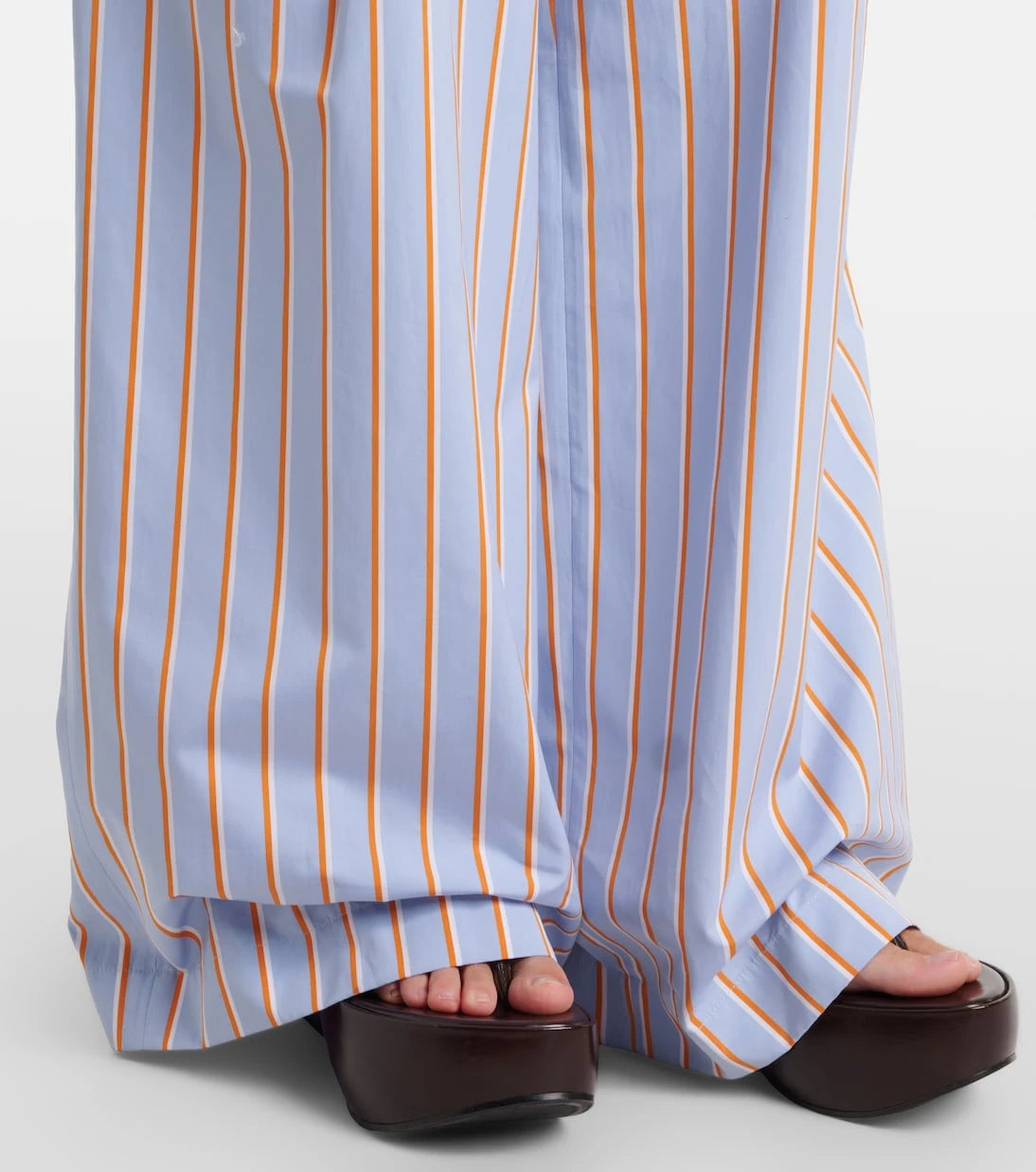 Dries Van Noten - Striped cotton wide-leg pants