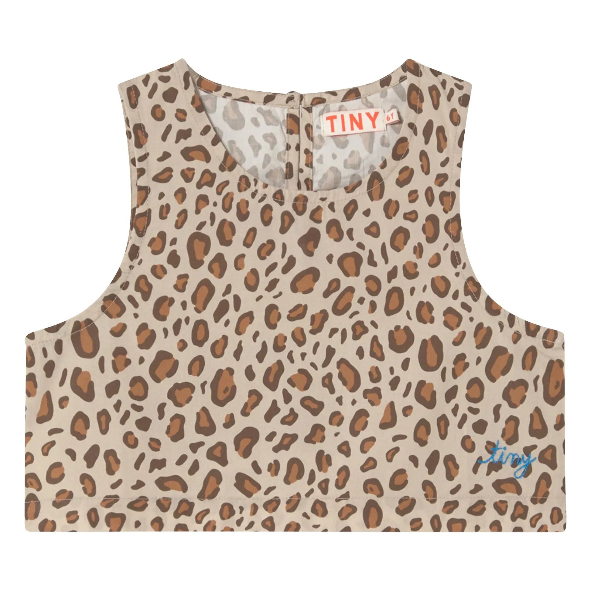 Tinycottons - Poplin Leopard Top | Brown