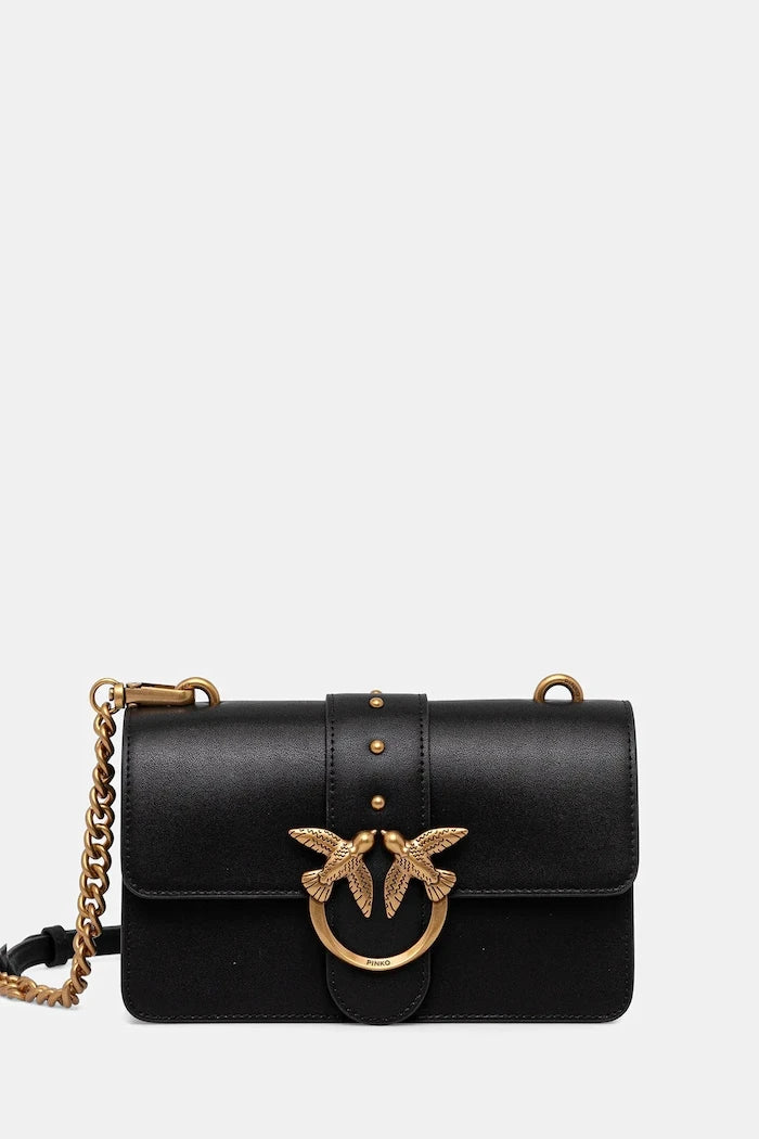 Pinko чанта crossbody дамска от кожа