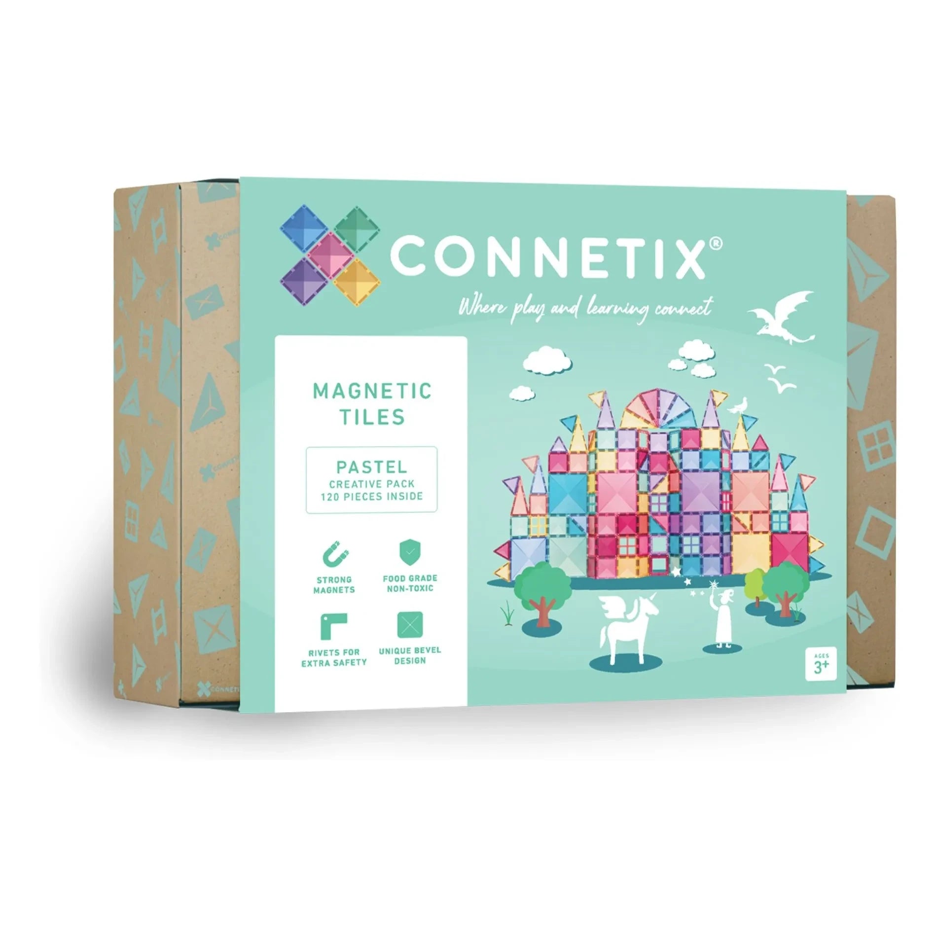 Connetix - Creative pack - 120 pieces | Pastel