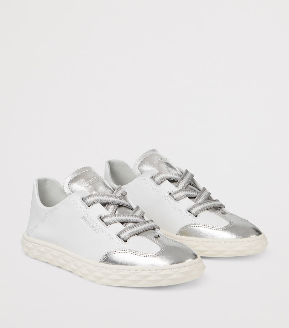 Jimmy Choo Silver Diamond Light Flex F Sneakers