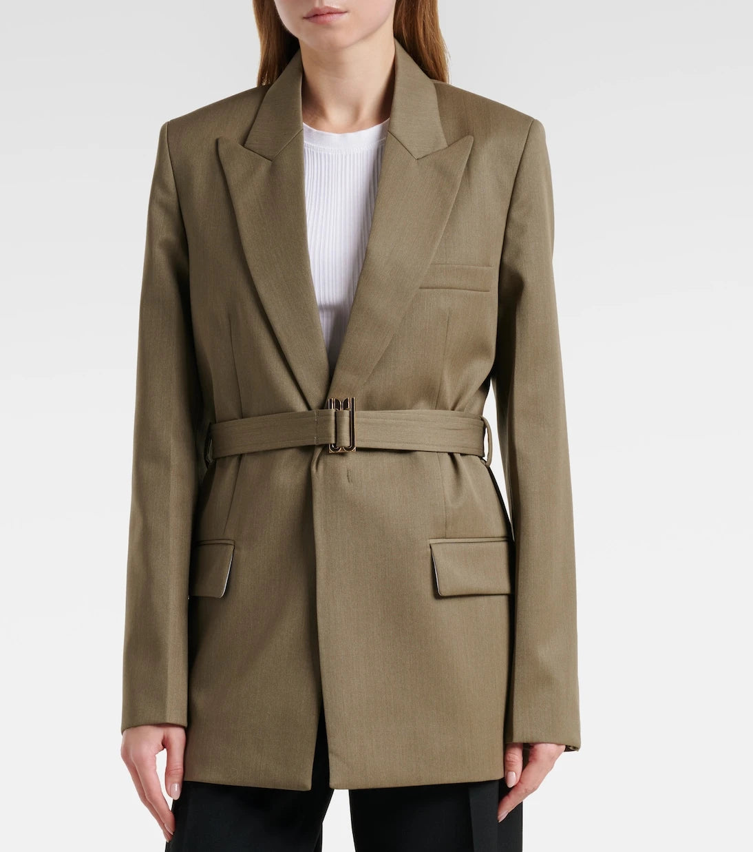Victoria Beckham - Belted wool-blend blazer