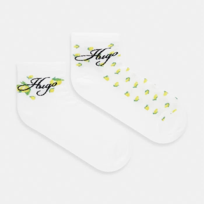 HUGO kadın pamuklu elastan çorap 2P SH LEMON CC W 2 adet