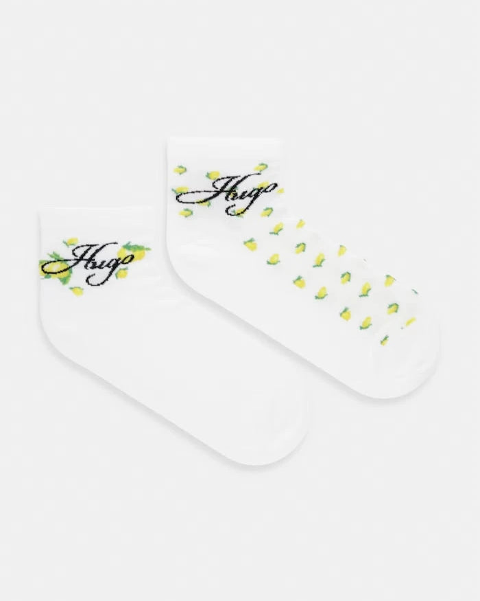 HUGO kadın pamuklu elastan çorap 2P SH LEMON CC W 2 adet