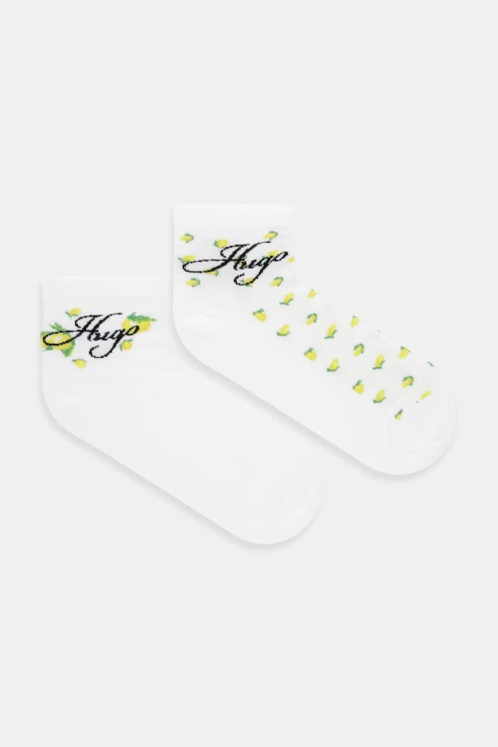 HUGO kadın pamuklu elastan çorap 2P SH LEMON CC W 2 adet