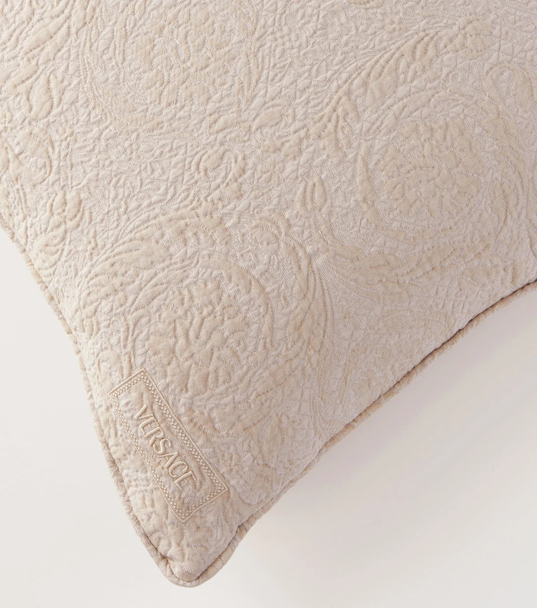 Versace Home - Barocco embroidered cotton-blend cushion