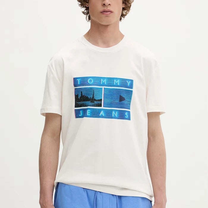 Tommy Jeans Erkek Pamuk Tişört