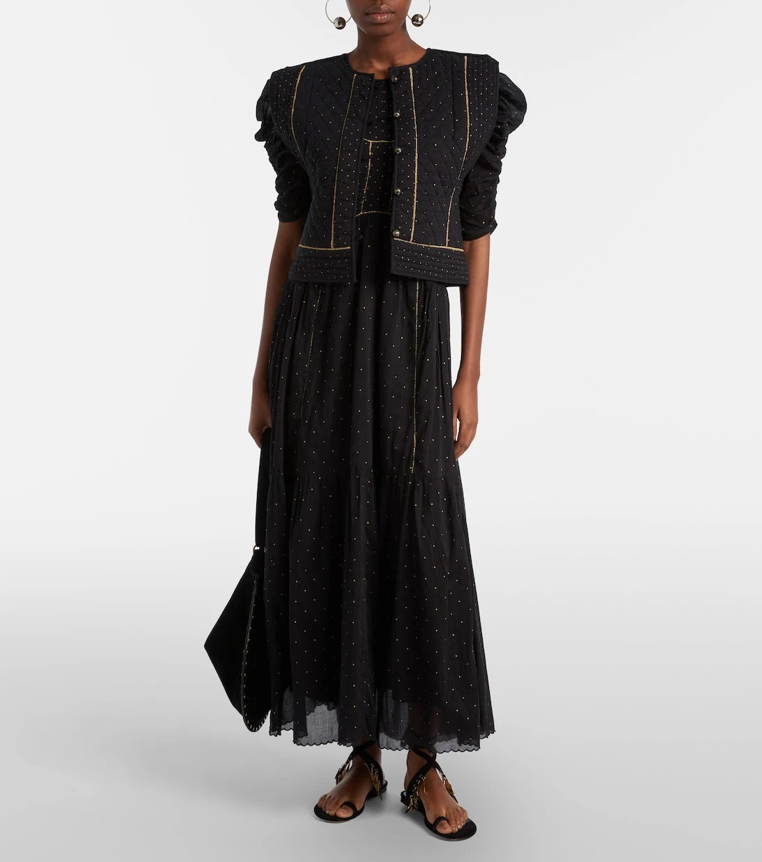 Marant Etoile - Volana embellished cropped cotton vest