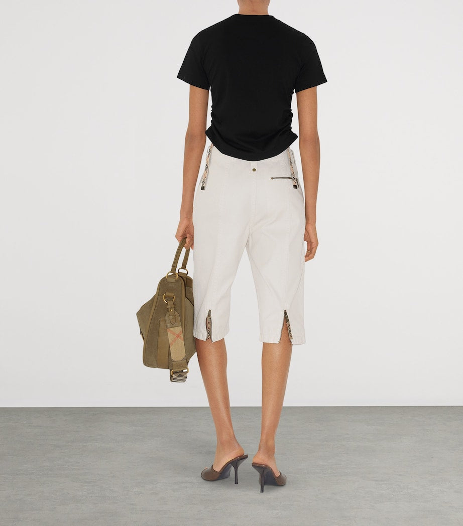 Burberry Black Cotton Festival T-Shirt