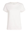 Eleventy White Cotton Contrast-Detail Short-Sleeve T-Shirt