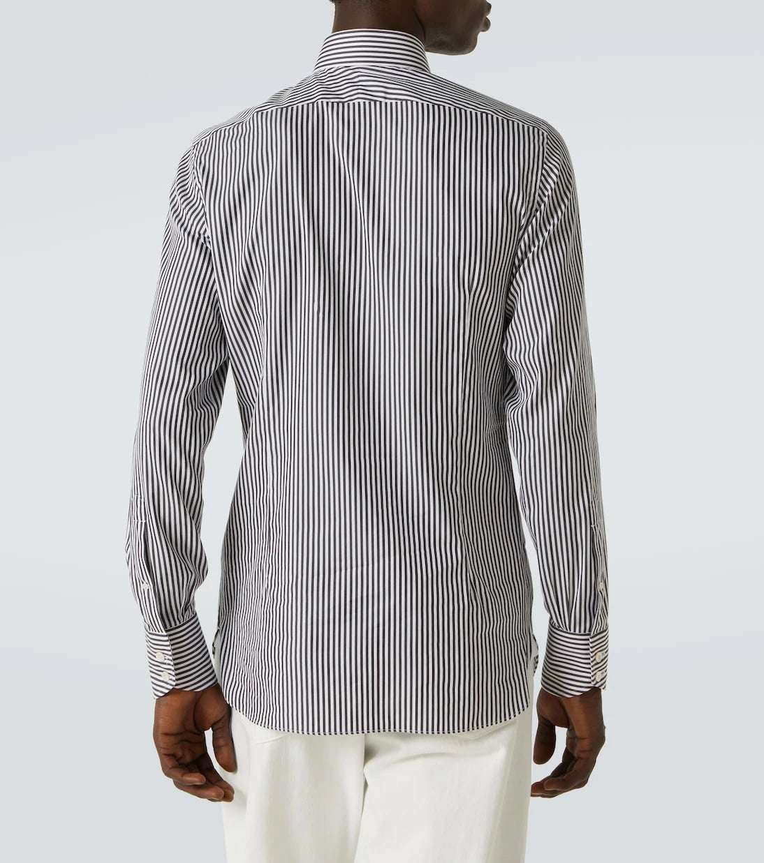 Tom Ford - Ladder striped cotton shirt