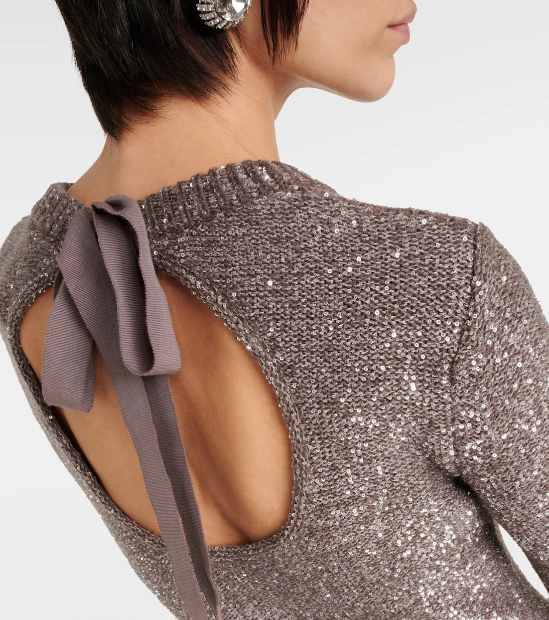 Altuzarra - Cindy metallic knit maxi dress
