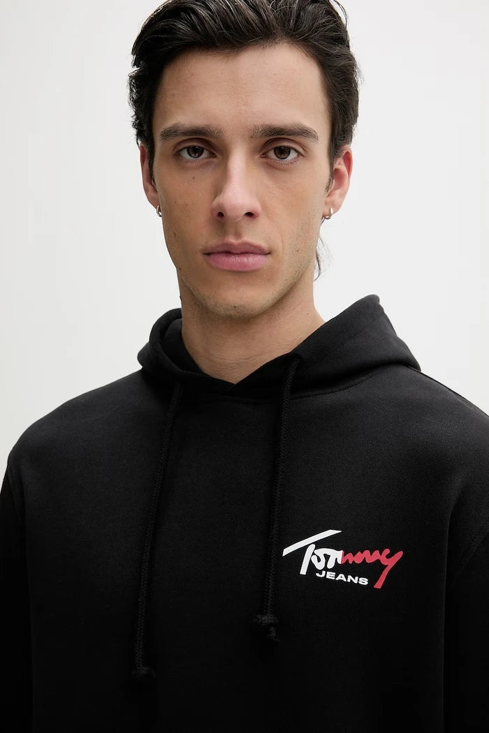 Tommy Jeans суичър с качулка мъжки от памук