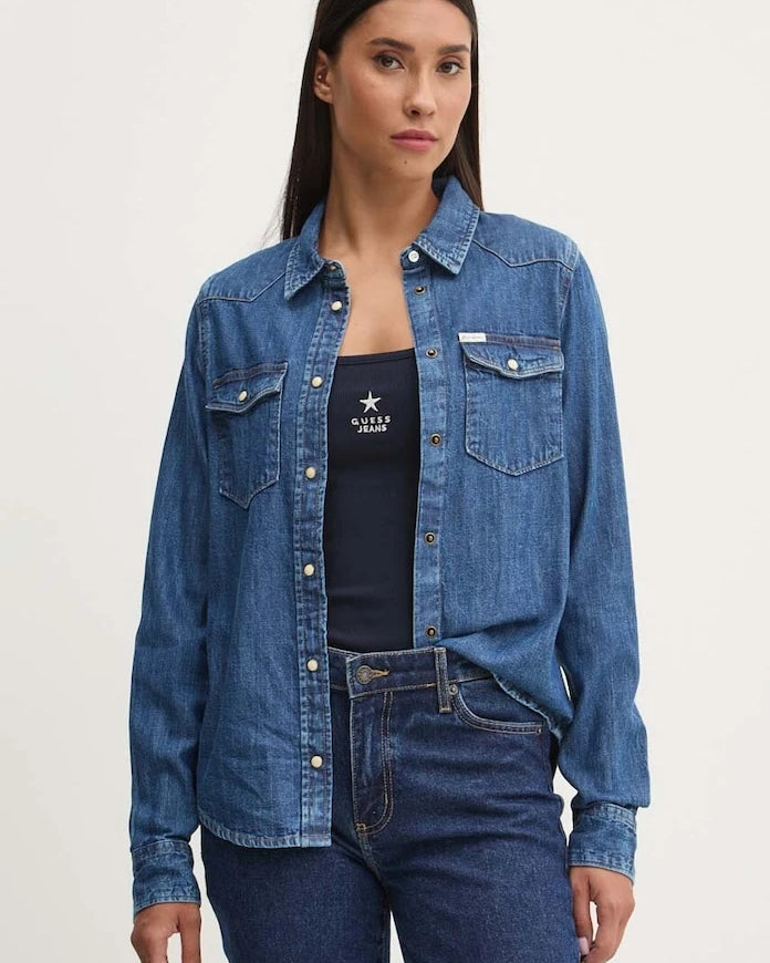 Дънкова риза Guess Jeans